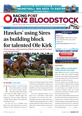 Hawkes' Using Sires As Building Block for Talented Ole Kirk