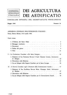 Dei Agricultura Dei Aedificatio