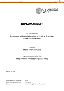 Diplomarbeit