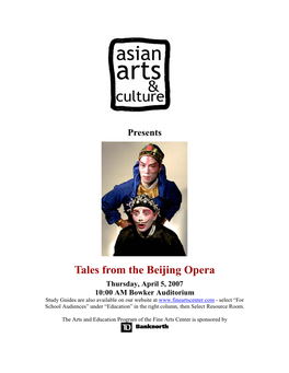 Tales from the Beijing Opera