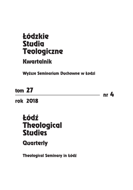 Łódzkie Studia Teologiczne Łódź Theological Studies