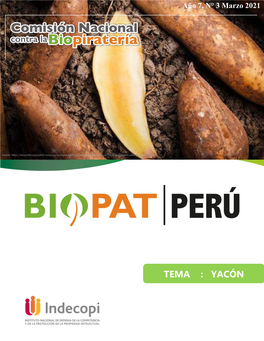 TEMA : YACÓN Año 7, N° 3 Marzo 2021