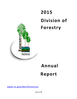 2015 Division of Forestry Annual Report