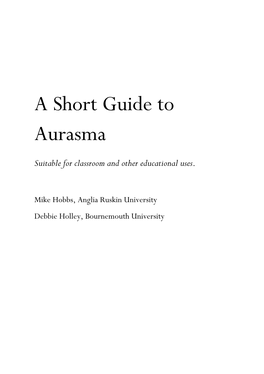 A Short Guide to Aurasma