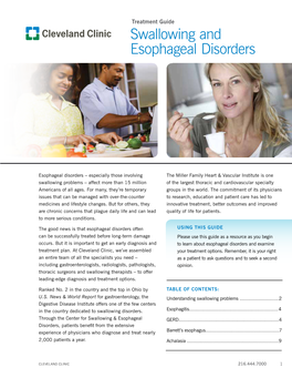 Swallowing and Esophageal Disorders