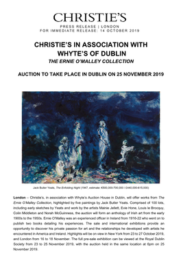 Christie's in Association with Whyte's of Dublin