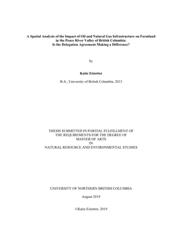 A Spatial Analysis of the Impact of Oil and Natural Gas Infrastructure On