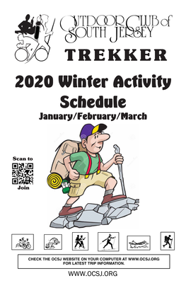 2020 Winter Activity Schedule