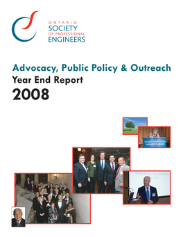 2008 Advocacy, Public Policy & Outreach Year End Report