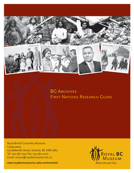 BC Archives First Nations Research Guide