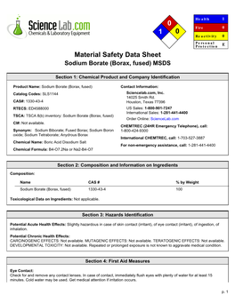 0 1 0 Material Safety Data Sheet
