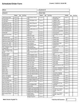 Scheduled Order Form Created: 11/4/2014 1:08:46 PM