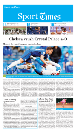 15 14 15 Chelsea Crush Crystal Palace