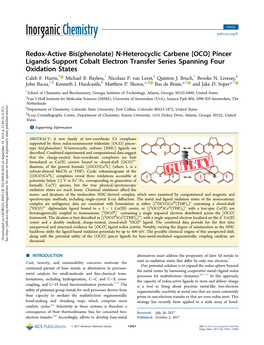 N-Heterocyclic Carbene (NHC) Ligands Are Described