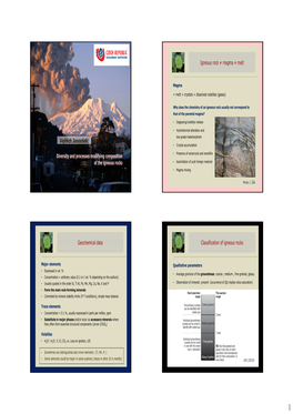 Classification of Igneous Rocks