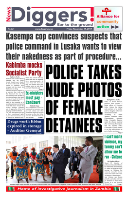 Kasempa Cop Convinces Suspects That Police Command in Lusaka Wants to View Their Nakedness As Part of Procedure