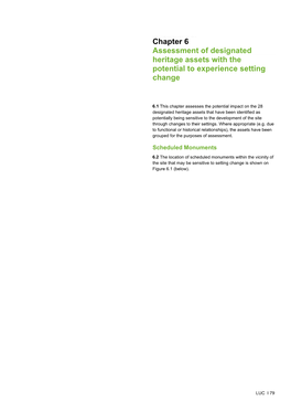 Chapter 6 Assessment of Designated Heritage Assets with the Potential to Experience Setting Change Land North of Dorchester Chapterjanuary 2021 6