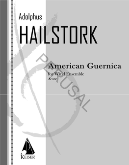 For Wind Ensemble Score Please Note That the Purchase Or Rental of This Music in No Way Conveys the Right of Public Performance