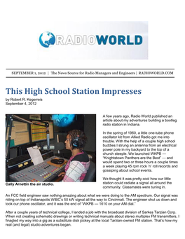 This High School Station Impresses by Robert R