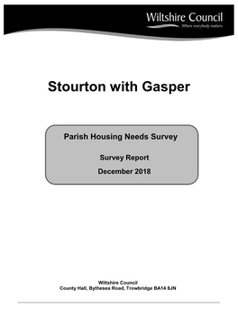 Stourton with Gasper Parish Survey