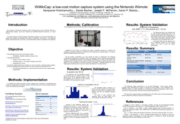 Wiimocap: a Low-Cost Motion Capture System Using the Nintendo Wiimote