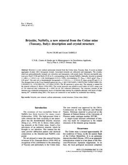 Description and Crystal Structure