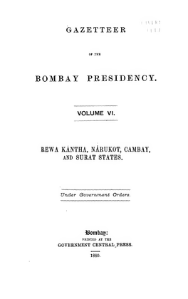 Gazetteer of the Bombay Presidency