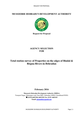 Total Station Survey of Properties on the Edges of Bindal & Rispna