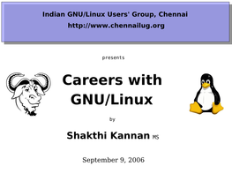 Careers with GNU/Linux
