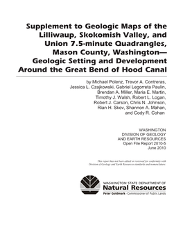 Supplement to Geologic Maps of The