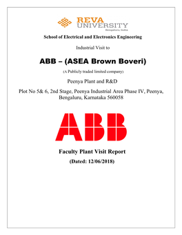 ABB – (ASEA Brown Boveri)