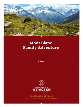 Mont Blanc Family Adventure