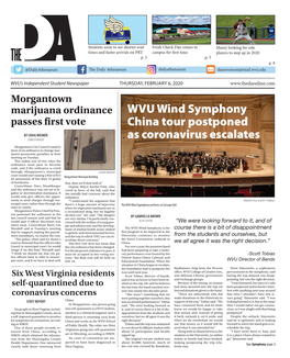 WVU Wind Symphony China Tour Postponed As Coronavirus Escalates