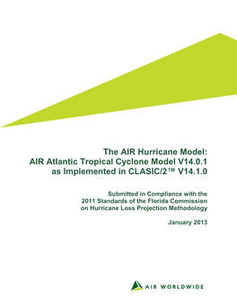 The AIR Hurricane Model