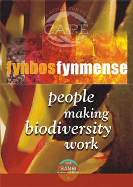 Fynbos Fynmense: People Making Biodiversity Work