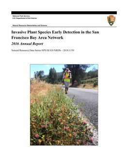 Invasive Plant Species Early Detection in the San Francisco Bay Area Network 2016 Annual Report