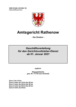 Geschäftsverteilung Des Gerichtsvollzieher-Dienstes Ab