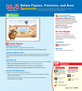 Relate Figures, Fractions, and Area