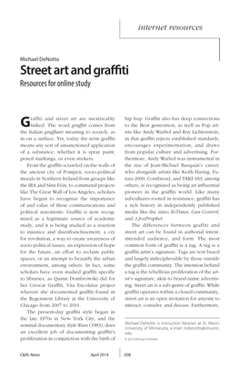 Street Art and Graffiti Resources for Online Study