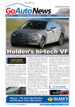 Holden's Hi-Tech VF