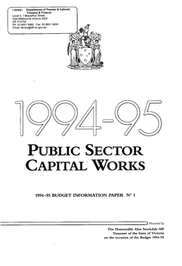 Public Sector Capital Works