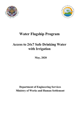 Access to 24X7safe Drinking Water Flagship Program – 12