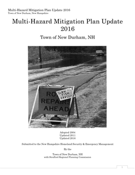 New Durham Hazard Mitigation Planning Committee Has Developed the Summary Matrix of Existing Hazard Mitigation Strategies Presented on the Following Pages