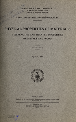 Physical Properties of Materials