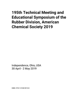 195Th Technical Meeting and Educational Symposium of The