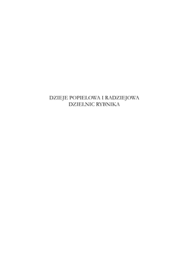 Dzieje Popielowa I Radziejowa Dzielnic Rybnika