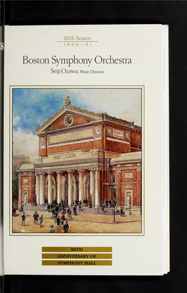 Boston Symphony Orchestra Concert Programs, Season 110, 1990-1991