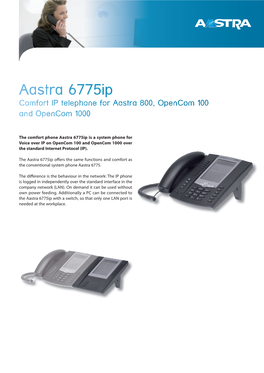 Aastra 6775Ip Comfort IP Telephone for Aastra 800, Opencom 100 and Opencom 1000