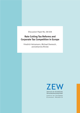 Rate Cutting Tax Reforms and Corporate Tax Competition in Europe