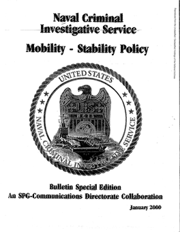 NCIS Bulletin Special Edition Mobility